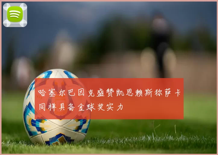 哈塞尔巴因克盛赞凯恩赖斯称萨卡同样具备金球奖实力